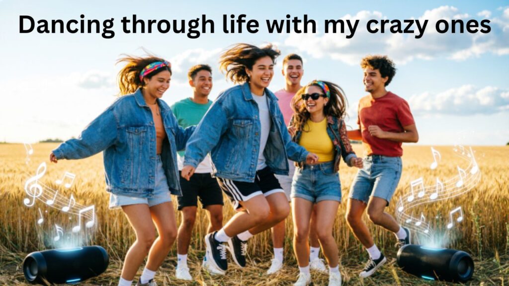 Instagram captions about crazy friends with song lyrics, showing fun, laughter, and friendship vibes