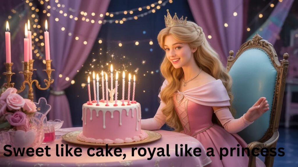 Princess birthday captions for Instagram with royal, cute and celebratory vibes