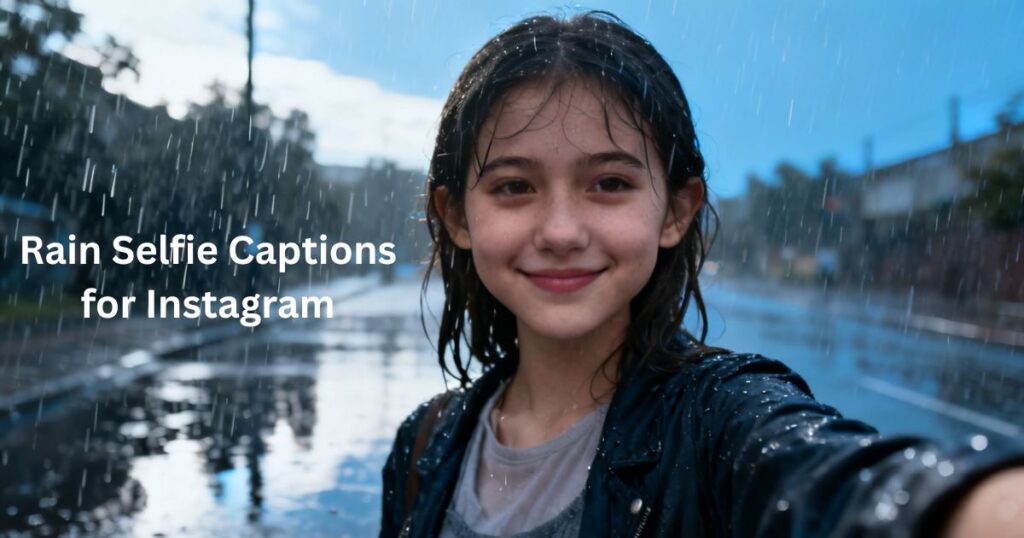 Rain Selfie Captions for Instagram – cute rainy selfie captions, aesthetic rain vibes, and moody weather captions for Instagram selfies