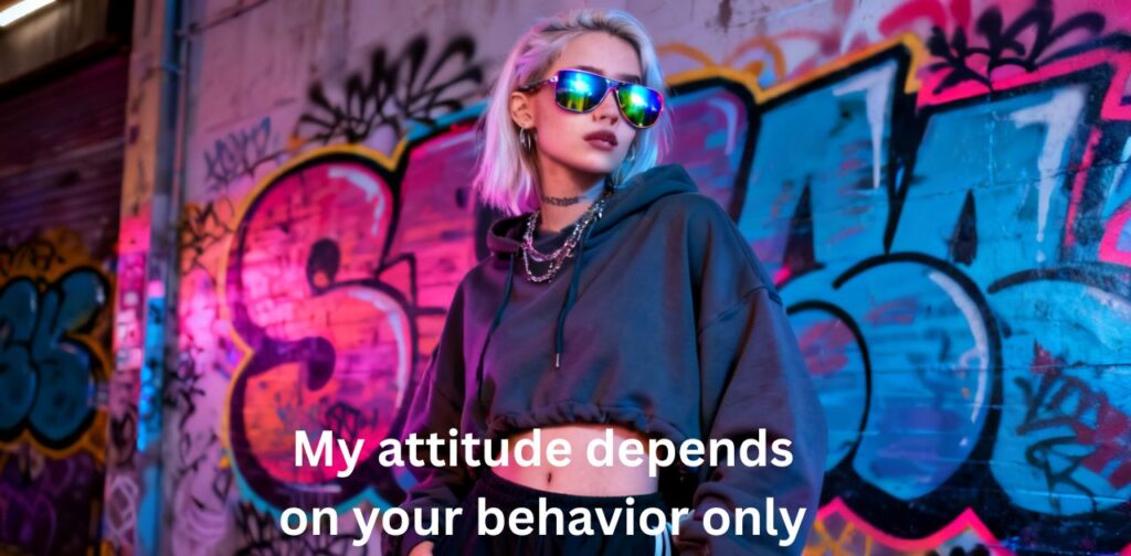 Savage Baddie Instagram Captions – bold girl with fierce attitude and confident expression in stylish outfit