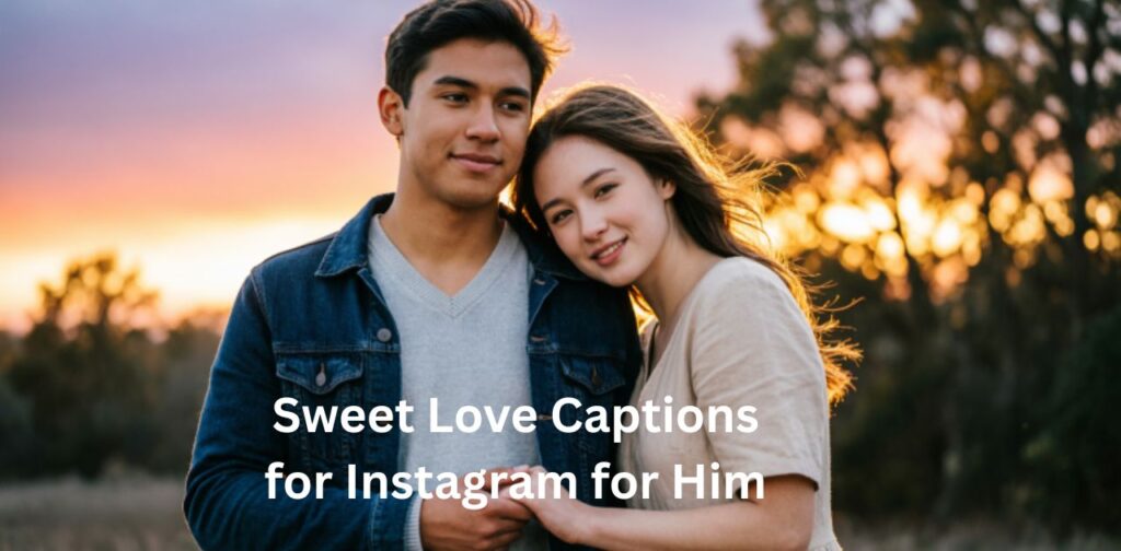 A soft and romantic couple moment showing affection and warmth between two lovers, expressing sweet and deep love, perfect for Sweet Love Captions for Instagram for Him.