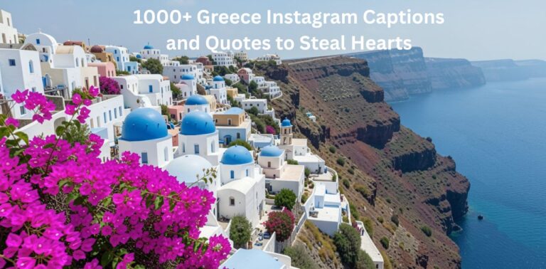 Beautiful Santorini view for 1000+ Greece Instagram Captions and Quotes to Steal Hearts