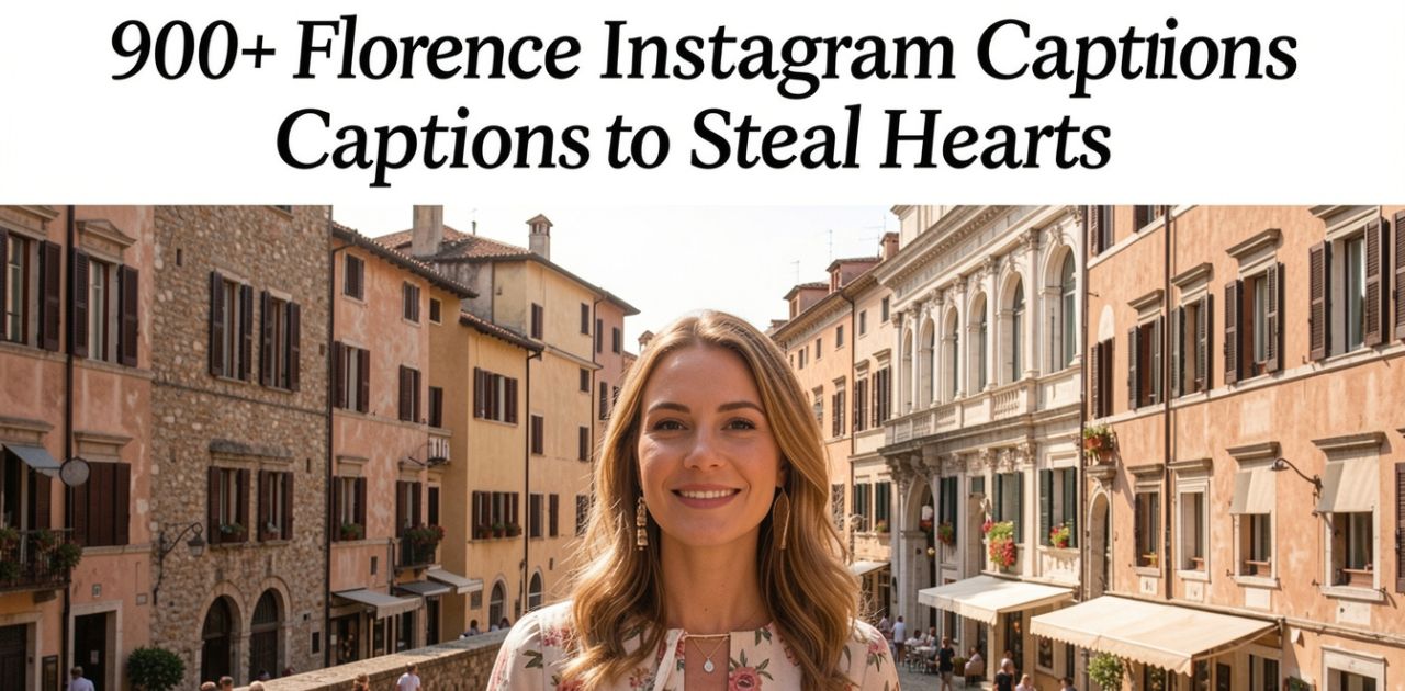 A collection of romantic and aesthetic Florence Instagram captions inspired by the beauty of Florence city, perfect for travel photos and social media posts.