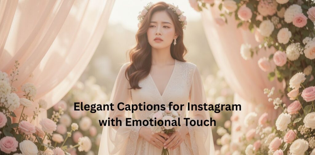 Elegant portrait with soft emotional vibes, capturing deep feelings, graceful beauty, and heartfelt Instagram moments in a classy aesthetic.