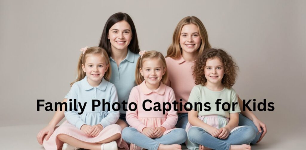 Cute kids enjoying happy family moments with smiles, laughter, and love, perfect for Family Photo Captions for Kids on Instagram.