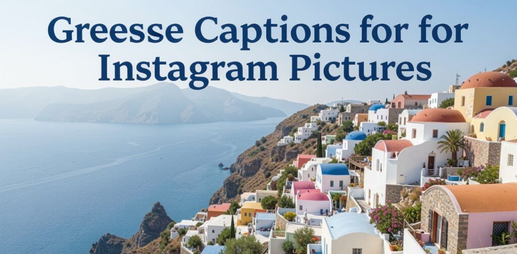 Stunning Santorini view for Greece Captions for Instagram Pictures