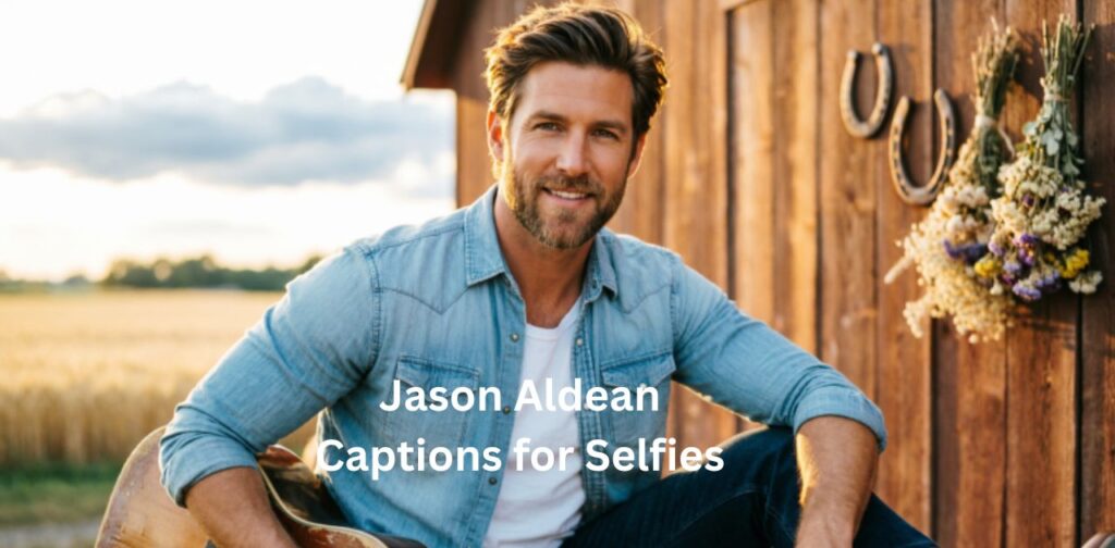 Collection of Jason Aldean caption ideas for Instagram selfies