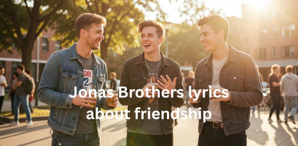 Heartwarming Jonas Brothers friendship lyrics and caption ideas for best friends, memories, fun moments, and loyal bonds.