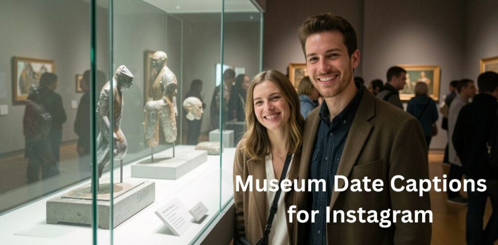 A romantic collection of museum date captions for Instagram featuring cute, aesthetic, and heartfelt lines perfect for couples exploring art galleries, cultural exhibits, and sharing memorable museum date moments.