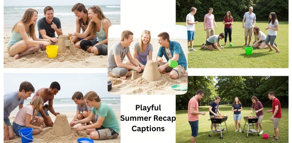 Playful Summer Recap Captions featuring fun, lighthearted, and cheerful summer memories like beach days, sunshine, travel, laughter, and carefree seasonal vibes for Instagram posts.