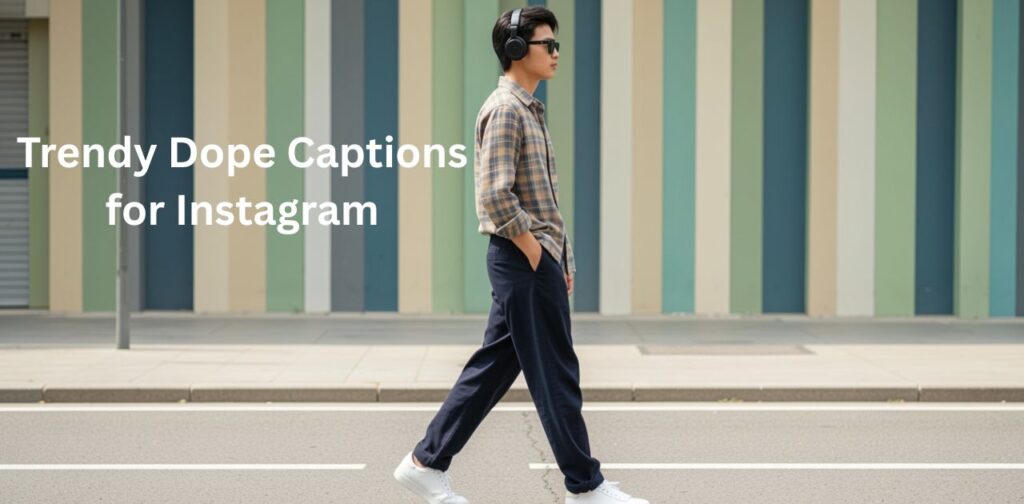 Trendy dope captions for Instagram with stylish vibes