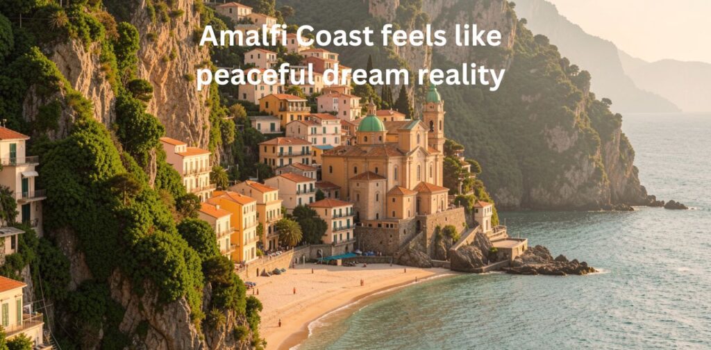 Unique Amalfi Coast Instagram Captions – breathtaking Amalfi Coast views with colorful cliffside villages, turquoise sea, and aesthetic travel moments for unique caption ideas
