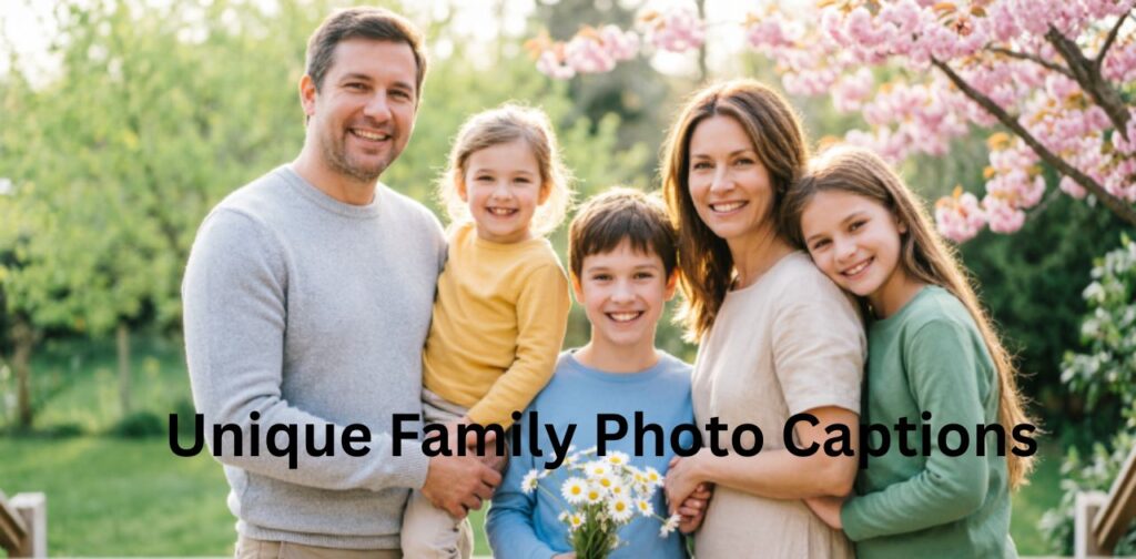 Unique family memories captured with smiles, love, and togetherness, perfect for Unique Family Photo Captions that make every Instagram post special.