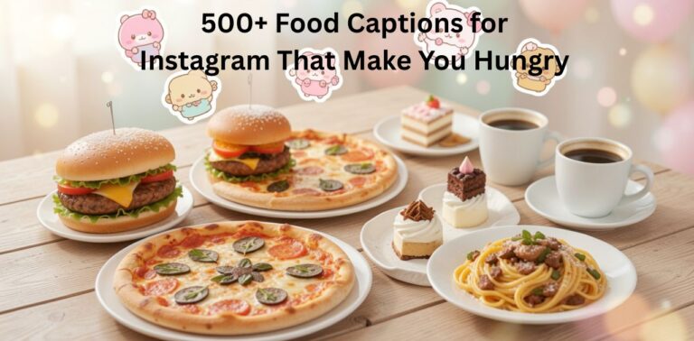 Collection of 500+ food captions for Instagram designed to make viewers hungry and enhance food-related posts with engaging, appetizing text.
