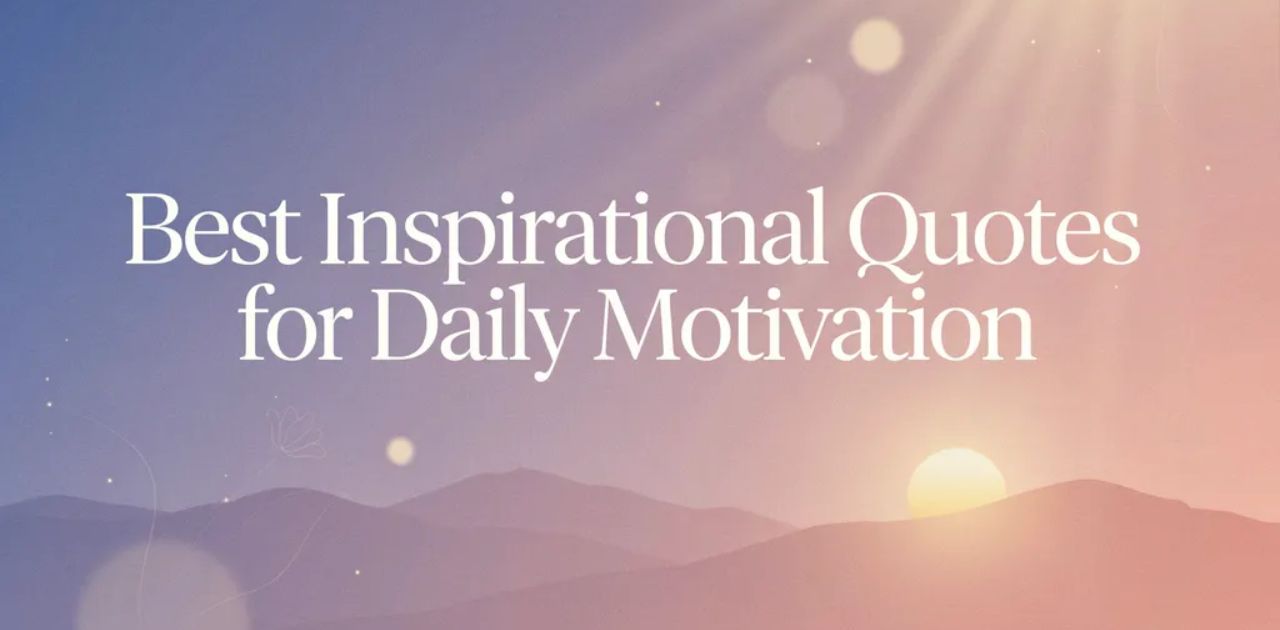 Inspirational quotes on background for daily motivation and success mindset