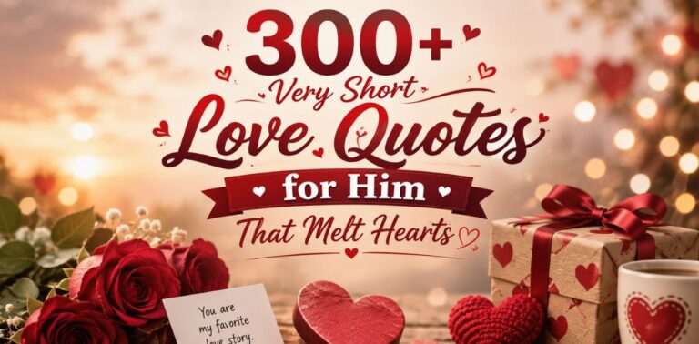300+ very short love quotes for him that melt hearts