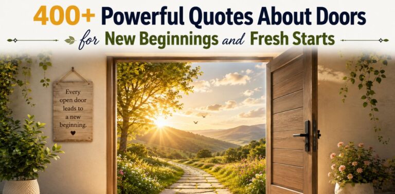 400+ powerful quotes about doors for new beginnings and fresh starts