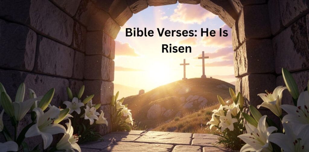 Bible verses about He Is Risen and the resurrection of Jesus Christ