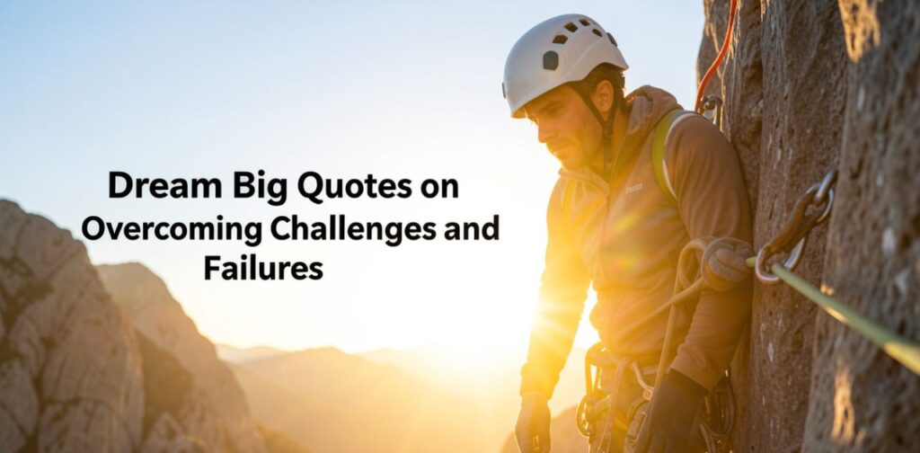 Dream Big Quotes on Overcoming Challenges and Failures – Inspirational Words About Resilience, Courage, and Rising Stronger