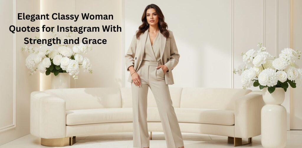 Elegant classy woman quotes for Instagram that reflect strength, grace, confidence, and timeless feminine elegance.