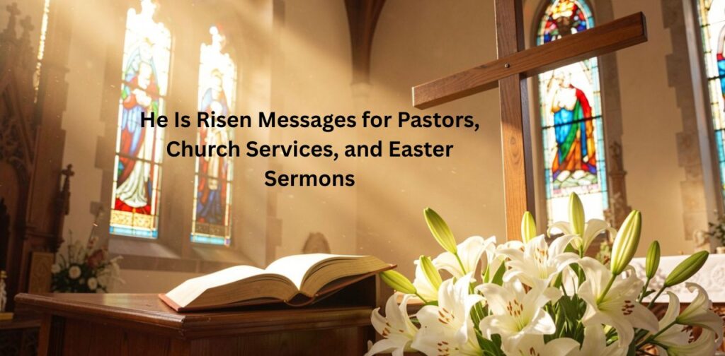 He Is Risen messages for pastors, church services, and Easter sermons