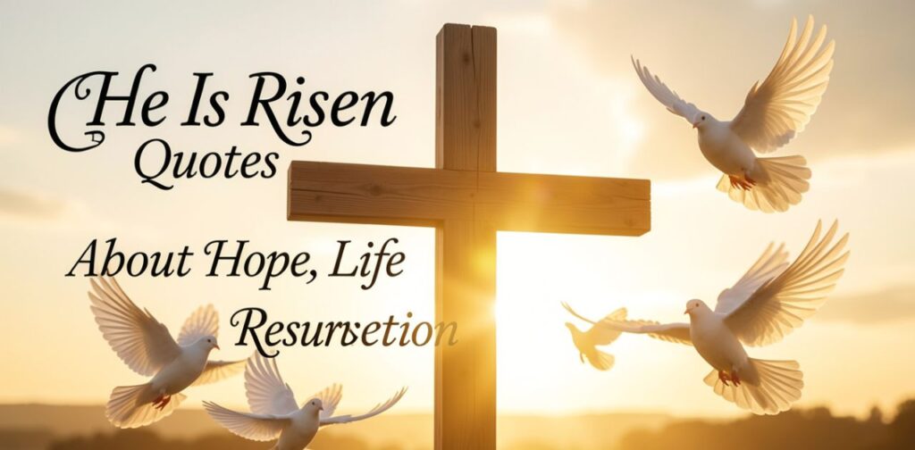 He Is Risen quotes about hope, new life, faith, and the resurrection of Jesus