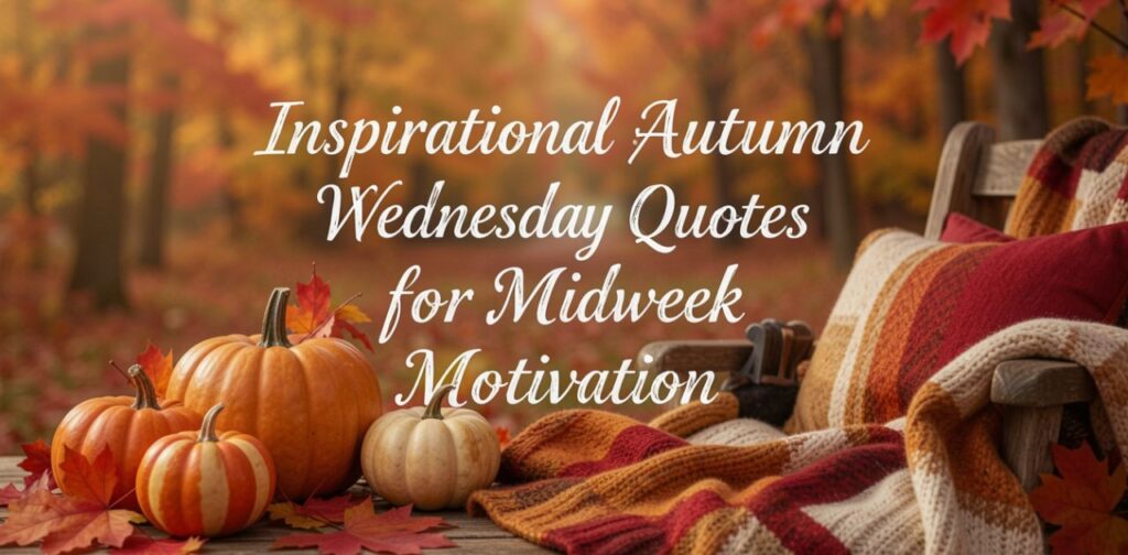 Inspirational Autumn Wednesday Quotes for Midweek Motivation